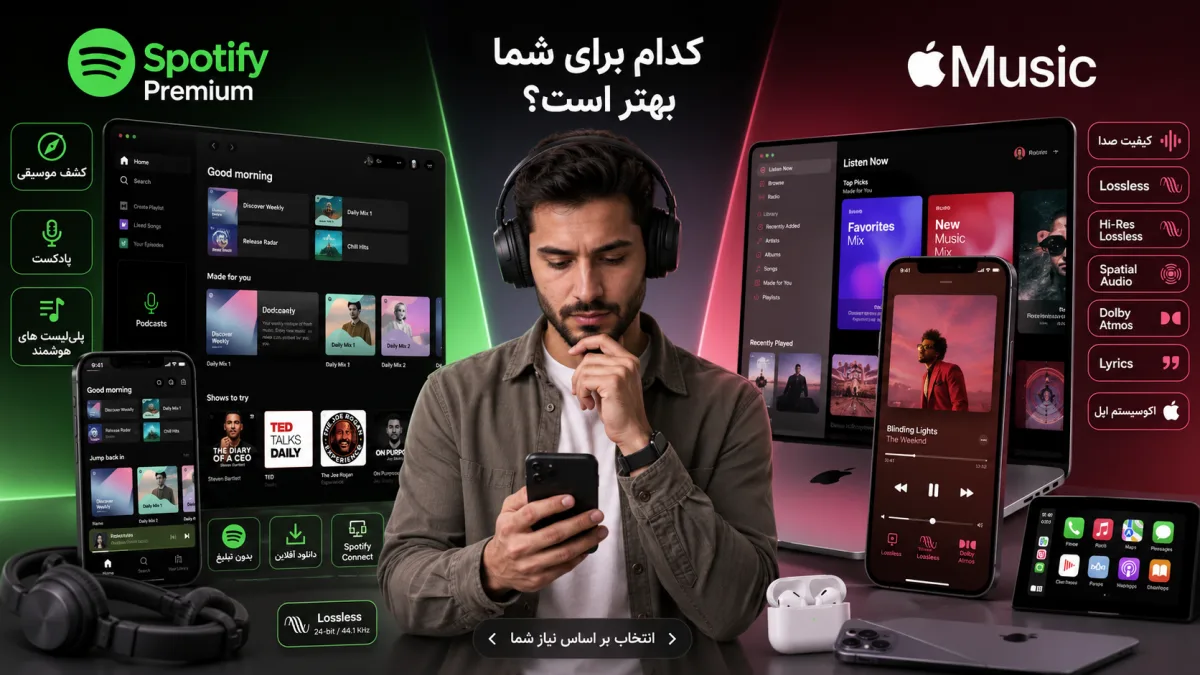 Spotify Premium بهتر است یا Apple Music؟